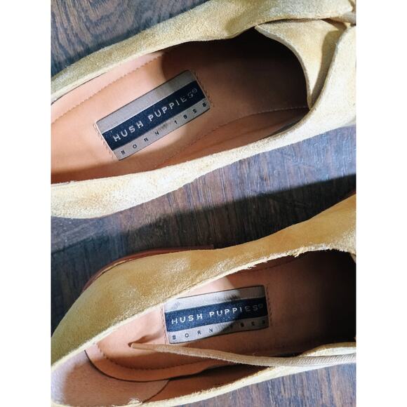 Suede Derby Shoes Hush puppies Women's 7.5 - Picture 3 of 4